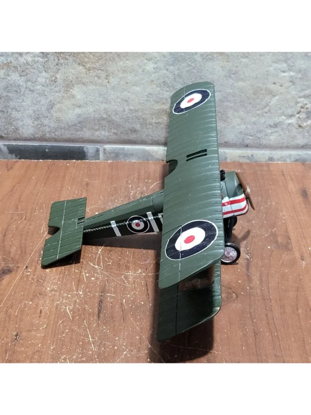 Assembled Airplane Model Kit InAir E Z Sopwith Camel F1 Missing Display Stand